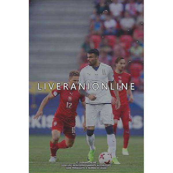 Tychy , Stadion Miejski 21.06.2017 Sport , Pilka nozna Reprezentacja , Kadra , U-21, Mistrzostwa Europy U21 2017 Grupa C Czechy U21 - Wlochy U21 NZ Michal Hubinek ( CZE ) Andrea Petagna ( ITA ) FOT Michal Nowak / Newspix.pl Tychy , City Stadium 21.06.2017 Sport , Football National Teams , UEFA Under-21 European Championship Poland 2017 , Group C Czech Republic U-21 - Italy U-21 photo by Michal Nowak / Newspix.pl --- Newspix.pl / AGENZIA ALDO LIVERANI SAS - ITALY ONLY EDITORIAL USE ONLY - Repubblica Ceca - Italia UEFA Campionato Europeo Under 21 Polonia 2017 Gruppo C Tychy (Polonia) - 21.06.2017