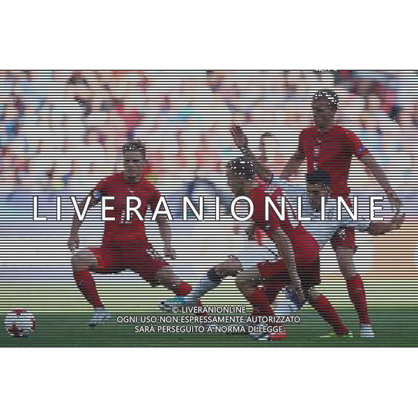 Tychy , Stadion Miejski 21.06.2017 Sport , Pilka nozna Reprezentacja , Kadra , U-21, Mistrzostwa Europy U21 2017 Grupa C Czechy U21 - Wlochy U21 NZ Michal Hubinek ( CZE ) Martin Hasek ( CZE ) Lorenzo Pellegrini ( ITA ) Tomas Soucek ( CZE ) FOT Michal Nowak / Newspix.pl Tychy , City Stadium 21.06.2017 Sport , Football National Teams , UEFA Under-21 European Championship Poland 2017 , Group C Czech Republic U-21 - Italy U-21 photo by Michal Nowak / Newspix.pl --- Newspix.pl / AGENZIA ALDO LIVERANI SAS - ITALY ONLY EDITORIAL USE ONLY - Repubblica Ceca - Italia UEFA Campionato Europeo Under 21 Polonia 2017 Gruppo C Tychy (Polonia) - 21.06.2017