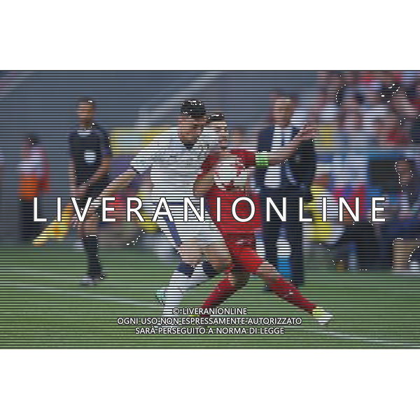 Tychy , Stadion Miejski 21.06.2017 Sport , Pilka nozna Reprezentacja , Kadra , U-21, Mistrzostwa Europy U21 2017 Grupa C Czechy U21 - Wlochy U21 NZ Alex Ferrari ( ITA ) Michal Travnik ( CZE ) FOT Michal Nowak / Newspix.pl Tychy , City Stadium 21.06.2017 Sport , Football National Teams , UEFA Under-21 European Championship Poland 2017 , Group C Czech Republic U-21 - Italy U-21 photo by Michal Nowak / Newspix.pl --- Newspix.pl / AGENZIA ALDO LIVERANI SAS - ITALY ONLY EDITORIAL USE ONLY - Repubblica Ceca - Italia UEFA Campionato Europeo Under 21 Polonia 2017 Gruppo C Tychy (Polonia) - 21.06.2017