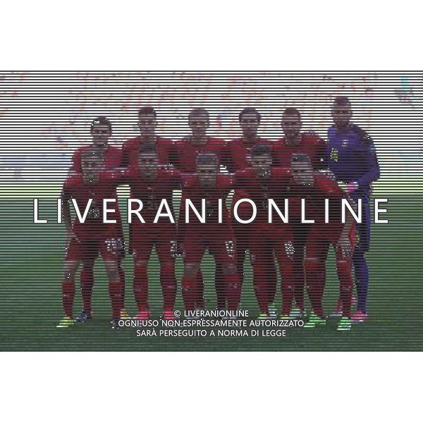 Tychy , Stadion Miejski 21.06.2017 Sport , Pilka nozna Reprezentacja , Kadra , U-21, Mistrzostwa Europy U21 2017 Grupa C Czechy U21 - Wlochy U21 NZ reprezentacja team Czechy - FORMAZIONE REPUBBLICA CECA FOT Michal Nowak / Newspix.pl Tychy , City Stadium 21.06.2017 Sport , Football National Teams , UEFA Under-21 European Championship Poland 2017 , Group C Czech Republic U-21 - Italy U-21 photo by Michal Nowak / Newspix.pl --- Newspix.pl / AGENZIA ALDO LIVERANI SAS - ITALY ONLY EDITORIAL USE ONLY - Repubblica Ceca - Italia UEFA Campionato Europeo Under 21 Polonia 2017 Gruppo C Tychy (Polonia) - 21.06.2017