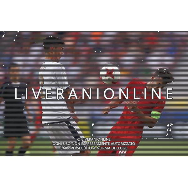 Tychy , Stadion Miejski 21.06.2017 Sport , Pilka nozna Reprezentacja , Kadra , U-21, Mistrzostwa Europy U21 2017 Grupa C Czechy U21 - Wlochy U21 NZ Alex Ferrari ( ITA ) Michal Travnik ( CZE ) FOT Michal Nowak / Newspix.pl Tychy , City Stadium 21.06.2017 Sport , Football National Teams , UEFA Under-21 European Championship Poland 2017 , Group C Czech Republic U-21 - Italy U-21 photo by Michal Nowak / Newspix.pl --- Newspix.pl / AGENZIA ALDO LIVERANI SAS - ITALY ONLY EDITORIAL USE ONLY - Repubblica Ceca - Italia UEFA Campionato Europeo Under 21 Polonia 2017 Gruppo C Tychy (Polonia) - 21.06.2017