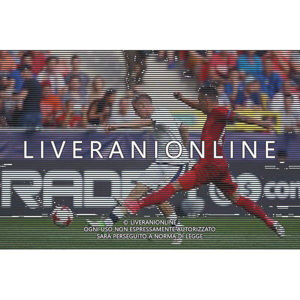 Tychy , Stadion Miejski 21.06.2017 Sport , Pilka nozna Reprezentacja , Kadra , U-21, Mistrzostwa Europy U21 2017 Grupa C Czechy U21 - Wlochy U21 NZ Andrea Conti ( ITA ) Daniel Holzer ( CZE ) FOT Michal Nowak / Newspix.pl Tychy , City Stadium 21.06.2017 Sport , Football National Teams , UEFA Under-21 European Championship Poland 2017 , Group C Czech Republic U-21 - Italy U-21 photo by Michal Nowak / Newspix.pl --- Newspix.pl / AGENZIA ALDO LIVERANI SAS - ITALY ONLY EDITORIAL USE ONLY - Repubblica Ceca - Italia UEFA Campionato Europeo Under 21 Polonia 2017 Gruppo C Tychy (Polonia) - 21.06.2017