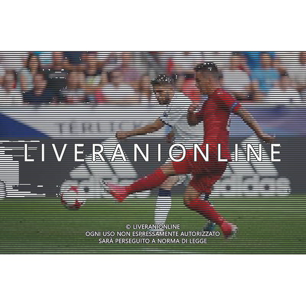 Tychy , Stadion Miejski 21.06.2017 Sport , Pilka nozna Reprezentacja , Kadra , U-21, Mistrzostwa Europy U21 2017 Grupa C Czechy U21 - Wlochy U21 NZ Domenico Berardi ( ITA ) Daniel Holzer ( CZE ) FOT Michal Nowak / Newspix.pl Tychy , City Stadium 21.06.2017 Sport , Football National Teams , UEFA Under-21 European Championship Poland 2017 , Group C Czech Republic U-21 - Italy U-21 photo by Michal Nowak / Newspix.pl --- Newspix.pl / AGENZIA ALDO LIVERANI SAS - ITALY ONLY EDITORIAL USE ONLY - Repubblica Ceca - Italia UEFA Campionato Europeo Under 21 Polonia 2017 Gruppo C Tychy (Polonia) - 21.06.2017