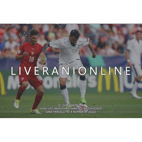 Tychy , Stadion Miejski 21.06.2017 Sport , Pilka nozna Reprezentacja , Kadra , U-21, Mistrzostwa Europy U21 2017 Grupa C Czechy U21 - Wlochy U21 NZ Michal Travnik ( CZE ) Andrea Petagna ( ITA ) FOT Michal Nowak / Newspix.pl Tychy , City Stadium 21.06.2017 Sport , Football National Teams , UEFA Under-21 European Championship Poland 2017 , Group C Czech Republic U-21 - Italy U-21 photo by Michal Nowak / Newspix.pl --- Newspix.pl / AGENZIA ALDO LIVERANI SAS - ITALY ONLY EDITORIAL USE ONLY - Repubblica Ceca - Italia UEFA Campionato Europeo Under 21 Polonia 2017 Gruppo C Tychy (Polonia) - 21.06.2017