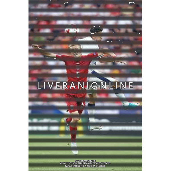 Tychy , Stadion Miejski 21.06.2017 Sport , Pilka nozna Reprezentacja , Kadra , U-21, Mistrzostwa Europy U21 2017 Grupa C Czechy U21 - Wlochy U21 NZ Tomas Soucek ( CZE ) Lorenzo Pellegrini ( ITA ) FOT Michal Nowak / Newspix.pl Tychy , City Stadium 21.06.2017 Sport , Football National Teams , UEFA Under-21 European Championship Poland 2017 , Group C Czech Republic U-21 - Italy U-21 photo by Michal Nowak / Newspix.pl --- Newspix.pl / AGENZIA ALDO LIVERANI SAS - ITALY ONLY EDITORIAL USE ONLY - Repubblica Ceca - Italia UEFA Campionato Europeo Under 21 Polonia 2017 Gruppo C Tychy (Polonia) - 21.06.2017