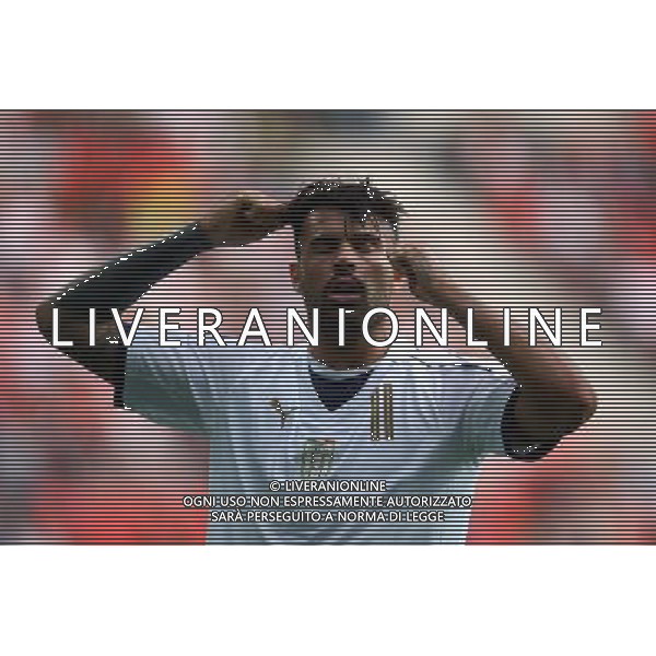 Tychy , Stadion Miejski 21.06.2017 Sport , Pilka nozna Reprezentacja , Kadra , U-21, Mistrzostwa Europy U21 2017 Grupa C Czechy U21 - Wlochy U21 NZ Andrea Petagna ( ITA ) smutek zlosc FOT Michal Nowak / Newspix.pl Tychy , City Stadium 21.06.2017 Sport , Football National Teams , UEFA Under-21 European Championship Poland 2017 , Group C Czech Republic U-21 - Italy U-21 photo by Michal Nowak / Newspix.pl --- Newspix.pl / AGENZIA ALDO LIVERANI SAS - ITALY ONLY EDITORIAL USE ONLY - Repubblica Ceca - Italia UEFA Campionato Europeo Under 21 Polonia 2017 Gruppo C Tychy (Polonia) - 21.06.2017