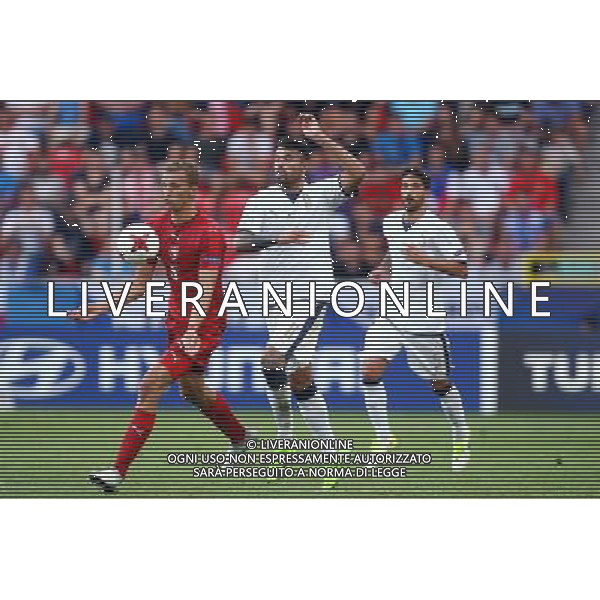 Tychy , Stadion Miejski 21.06.2017 Sport , Pilka nozna Reprezentacja , Kadra , U-21, Mistrzostwa Europy U21 2017 Grupa C Czechy U21 - Wlochy U21 NZ Tomas Soucek ( CZE ) Andrea Petagna ( ITA ) FOT Michal Nowak / Newspix.pl Tychy , City Stadium 21.06.2017 Sport , Football National Teams , UEFA Under-21 European Championship Poland 2017 , Group C Czech Republic U-21 - Italy U-21 photo by Michal Nowak / Newspix.pl --- Newspix.pl / AGENZIA ALDO LIVERANI SAS - ITALY ONLY EDITORIAL USE ONLY - Repubblica Ceca - Italia UEFA Campionato Europeo Under 21 Polonia 2017 Gruppo C Tychy (Polonia) - 21.06.2017