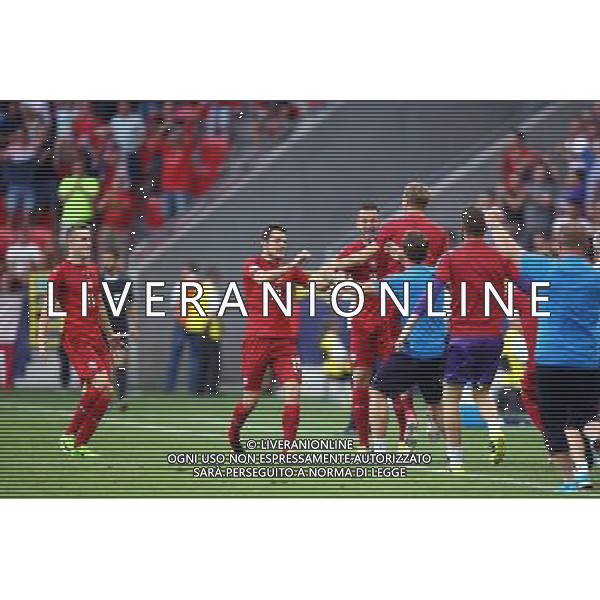 Tychy , Stadion Miejski 21.06.2017 Sport , Pilka nozna Reprezentacja , Kadra , U-21, Mistrzostwa Europy U21 2017 Grupa C Czechy U21 - Wlochy U21 NZ Michael Luftner ( CZE ) radosc bramka gol 3-1 celebration - Esultanza dopo il gol FOT Michal Nowak / Newspix.pl Tychy , City Stadium 21.06.2017 Sport , Football National Teams , UEFA Under-21 European Championship Poland 2017 , Group C Czech Republic U-21 - Italy U-21 photo by Michal Nowak / Newspix.pl --- Newspix.pl / AGENZIA ALDO LIVERANI SAS - ITALY ONLY EDITORIAL USE ONLY - Repubblica Ceca - Italia UEFA Campionato Europeo Under 21 Polonia 2017 Gruppo C Tychy (Polonia) - 21.06.2017