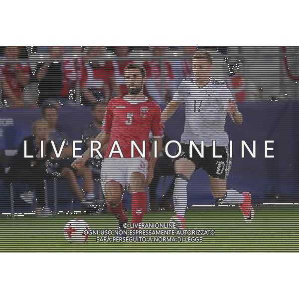 2017.06.21 Krakow Pilka Nozna Mistrzostwa Europy U21 Niemcy - Dania N/z Jakob Blabjerg, Mitchell Weiser Foto Rafal Rusek / PressFocus 2017.06.21 Krakow Football UEFA Under21 Championship Poland 2017 Germany - Denmark Jakob Blabjerg, Mitchell Weiser Credit: Rafal Rusek / PressFocus / NEWSPIX.PL --- Newspix.pl / AGENZIA ALDO LIVERANI SAS - ITALY ONLY EDITORIAL USE ONLY - Germania - Danimarca UEFA Campionato Europeo Under 21 Polonia 2017 Gruppo C Cracovia (Polonia) - 21.06.2017