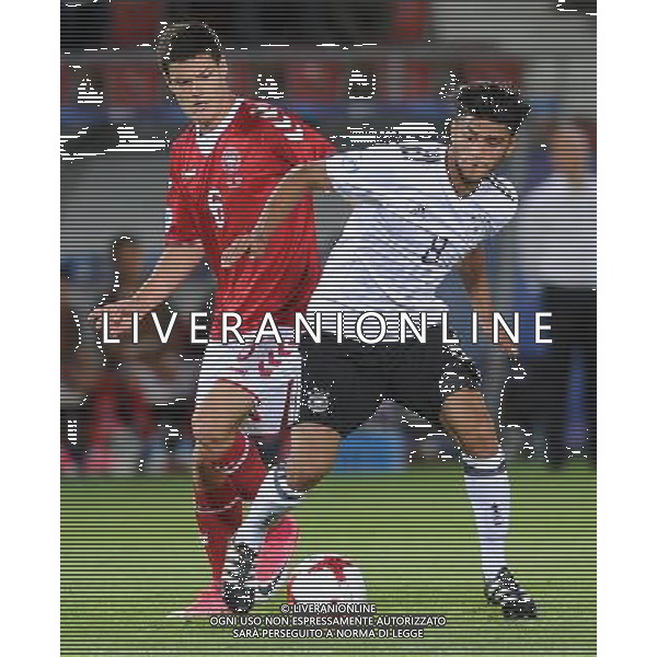 2017.06.21 Krakow Pilka Nozna Mistrzostwa Europy U21 Niemcy - Dania N/z Christian Norgaard, Mahmoud Dahoud Foto Rafal Rusek / PressFocus 2017.06.21 Krakow Football UEFA Under21 Championship Poland 2017 Germany - Denmark Christian Norgaard, Mahmoud Dahoud Credit: Rafal Rusek / PressFocus / NEWSPIX.PL --- Newspix.pl / AGENZIA ALDO LIVERANI SAS - ITALY ONLY EDITORIAL USE ONLY - Germania - Danimarca UEFA Campionato Europeo Under 21 Polonia 2017 Gruppo C Cracovia (Polonia) - 21.06.2017