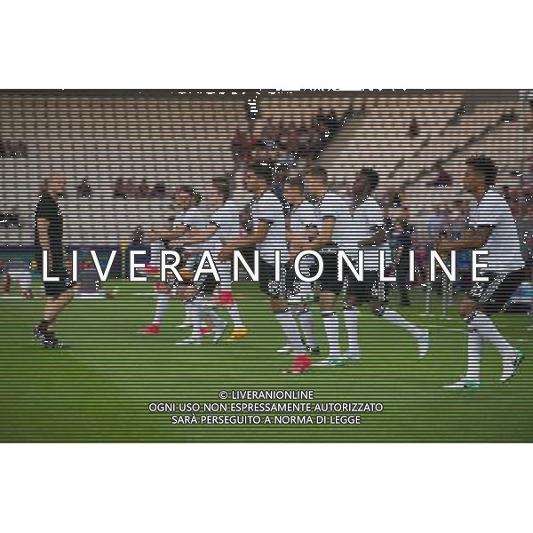 KRAKOW 21.06.2017 MECZ GRUPA C MISTRZOSTWA EUROPY U-21 W PILCE NOZNEJ 2017: NIEMCY - DANIA --- 2017 UEFA EUROPEAN U21 CHAMPIONSHIP MATCH: GERMANY - DENMARK NZ FELIX PLATTE NIEMCY GERMANY LUKAS KLUNTER NIEMCY GERMANY NADIEM AMIRI NIEMCY GERMANY GIDEON JUNG NIEMCY GERMANY THILO HEHRER NIEMCY GERMANY ROZGRZEWKA FOT LUKASZ KRAJEWSKI / FOKUSMEDIA.COM.PL / NEWSPIX.PL --- Newspix.pl / AGENZIA ALDO LIVERANI SAS - ITALY ONLY EDITORIAL USE ONLY - Germania - Danimarca UEFA Campionato Europeo Under 21 Polonia 2017 Gruppo C Cracovia (Polonia) - 21.06.2017