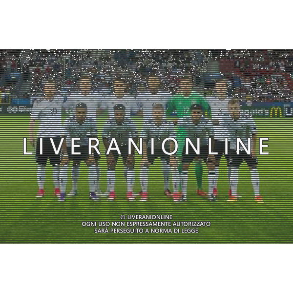 KRAKOW 21.06.2017 MECZ GRUPA C MISTRZOSTWA EUROPY U-21 W PILCE NOZNEJ 2017: NIEMCY - DANIA --- 2017 UEFA EUROPEAN U21 CHAMPIONSHIP MATCH: GERMANY - DENMARK NZ ZDJECIE DRUZYNOWE TEAM PHOTO - FORMAZIONE GERMANIA GORA OD LEWEJ MAXIMILIAN ARNOLD NIEMCY GERMANY NIKLAS STARK NIEMCY GERMANY MARC OLIVER KEMPF NIEMCY GERMANY DAVIE SELKE NIEMCY GERMANY JULIAN POLLERSBECK NIEMCY GERMANY YANNICK GERHARDT NIEMCY GERMANY DOL OD LEWEJ JEREMY TOLJAN NIEMCY GERMANY SERGE GNABRY NIEMCY GERMANY MITCHELL WEISER NIEMCY GERMANY MAHMOUD DAHOUD NIEMCY GERMANY MAX MEYER NIEMCY GERMANY FOT LUKASZ KRAJEWSKI / FOKUSMEDIA.COM.PL / NEWSPIX.PL --- Newspix.pl / AGENZIA ALDO LIVERANI SAS - ITALY ONLY EDITORIAL USE ONLY - Germania - Danimarca UEFA Campionato Europeo Under 21 Polonia 2017 Gruppo C Cracovia (Polonia) - 21.06.2017