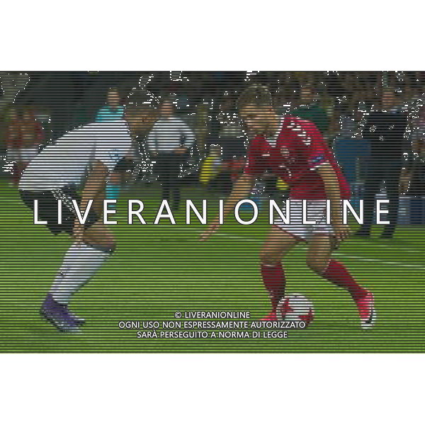 KRAKOW 21.06.2017 MECZ GRUPA C MISTRZOSTWA EUROPY U-21 W PILCE NOZNEJ 2017: NIEMCY - DANIA --- 2017 UEFA EUROPEAN U21 CHAMPIONSHIP MATCH: GERMANY - DENMARK NZ ANDREW HJULSAGER DANIA DENMARK JEREMY TOLJAN NIEMCY GERMANY FOT LUKASZ KRAJEWSKI / FOKUSMEDIA.COM.PL / NEWSPIX.PL --- Newspix.pl / AGENZIA ALDO LIVERANI SAS - ITALY ONLY EDITORIAL USE ONLY - Germania - Danimarca UEFA Campionato Europeo Under 21 Polonia 2017 Gruppo C Cracovia (Polonia) - 21.06.2017