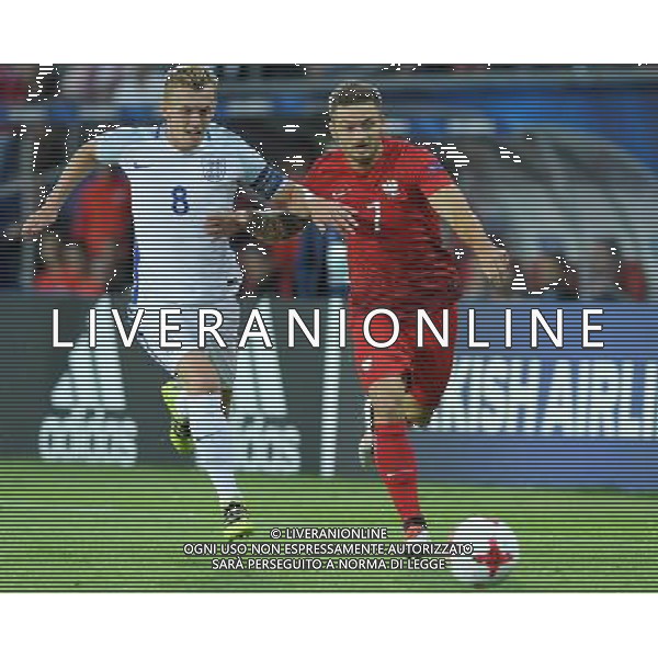 UEFA Campionato Europeo Under 21 Polonia 2017 Gruppo A Kielce (Polonia) - 22.06.2017 Inghilterra-Polonia Nella Foto:karol linetty - james ward-prowse /Ph.Vitez-Ag. Aldo Liverani