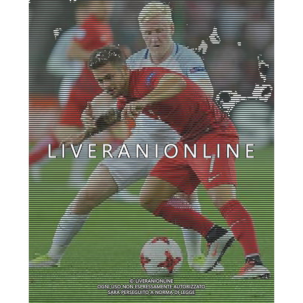 UEFA Campionato Europeo Under 21 Polonia 2017 Gruppo A Kielce (Polonia) - 22.06.2017 Inghilterra-Polonia Nella Foto:karol linetty - will hughes /Ph.Vitez-Ag. Aldo Liverani