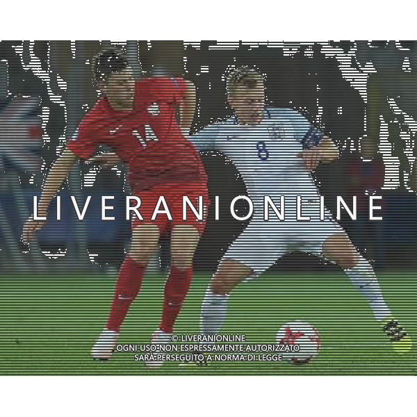 UEFA Campionato Europeo Under 21 Polonia 2017 Gruppo A Kielce (Polonia) - 22.06.2017 Inghilterra-Polonia Nella Foto:james ward-prowse - dawid kownacki /Ph.Vitez-Ag. Aldo Liverani