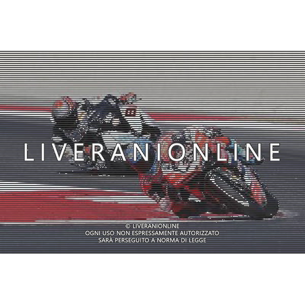 Misano - Campionato Mondiale Superbike 18/06/2017 nella foto: Marco Melandri (Ducati Aruba Racing) Jordi Torres (Althea BMW Racing Ream) ©Claudio Zamagni/Agenzia Aldo Liverani Marco Melandri (Ducati Aruba Racing) Jordi Torres (Althea BMW Racing Ream) during Superbike World Championship Pirelli Riviera di Rimini Round at Misano World Circuit Marco Simoncelli June 18. 2017 in Misano Adriatico Photo credit by Claudio Zamagni/Aldo Liverani Photo Agency