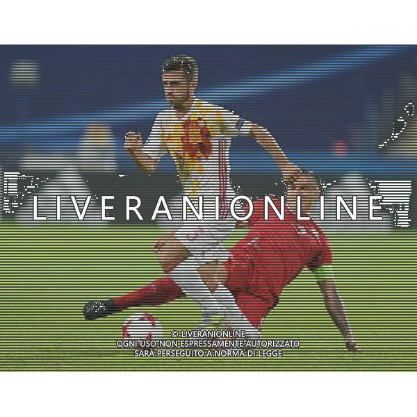 UEFA Campionato Europeo Under 21 Polonia 2017 Gruppo B Bydgoszcz (Polonia) - 23.06.2017 Serbia-Spagna Nella Foto:joseâ€™ gaya - uros djurdjevic /Ph.Vitez-Ag. Aldo Liverani