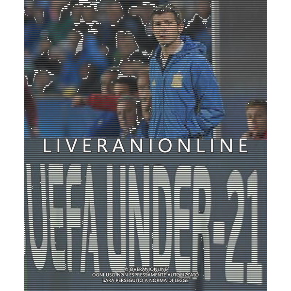 UEFA Campionato Europeo Under 21 Polonia 2017 Gruppo B Bydgoszcz (Polonia) - 23.06.2017 Serbia-Spagna Nella Foto:albert celades /Ph.Vitez-Ag. Aldo Liverani