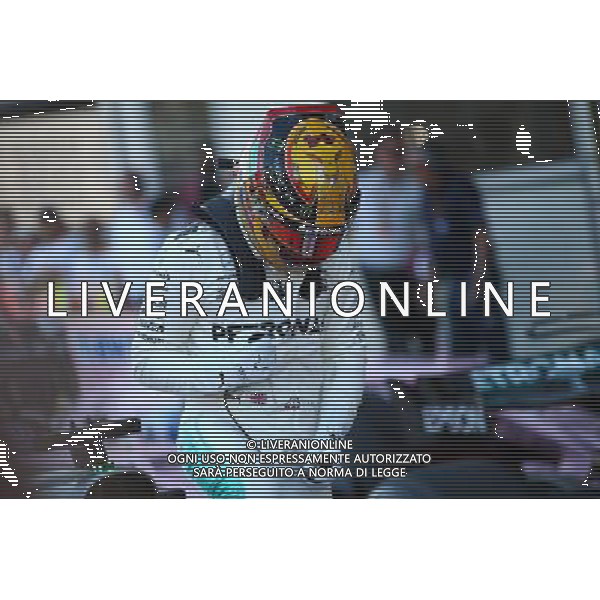 Pole for Lewis Hamilton (GBR) Mercedes AMG F1. 24.06.2017. Formula 1 World Championship, Rd 8, Azerbaijan Grand Prix, Baku Street Circuit, Azerbaijan, Qualifying Day. / AGENZIA ALDO LIVERANI SAS - ITALY ONLY EDITORIAL USE ONLY - - Gp F1 Baku Street Circuit, Azerbaijan, Prove Ufficiali Qualifiche 24.06.2017.
