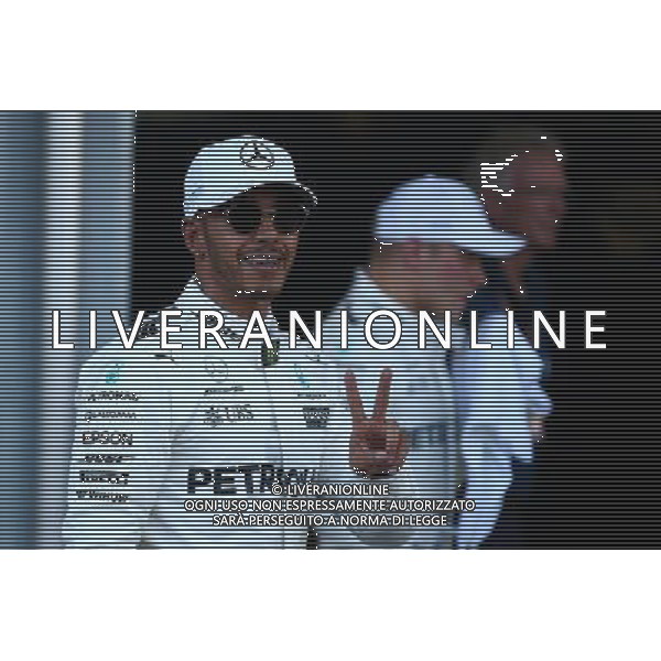 Pole for Lewis Hamilton (GBR) Mercedes AMG F1. 24.06.2017. Formula 1 World Championship, Rd 8, Azerbaijan Grand Prix, Baku Street Circuit, Azerbaijan, Qualifying Day. / AGENZIA ALDO LIVERANI SAS - ITALY ONLY EDITORIAL USE ONLY - - Gp F1 Baku Street Circuit, Azerbaijan, Prove Ufficiali Qualifiche 24.06.2017.