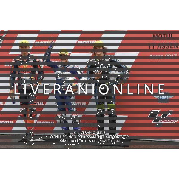 24/06/2017 Circuito TT, Assen, Paesi Bassi; Bo Bendsnayder, Jorge Martin, NicolÃ² Bulega Â©PIAZZOLLA / AGENZIA ALDO LIVERANI SAS - Motomondiale Moto3 Assen Prove Ufficiali Qualifiche Circuito TT , Paesi Bassi 24/06/2017