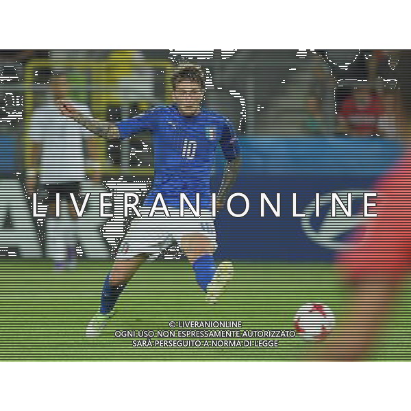 UEFA Campionato Europeo Under 21 Polonia 2017 Gruppo C Krakow (Polonia) - 24.06.2017 Italia-Germania Nella Foto: il gol di federico bernardeschi del 1-0 /Ph.Vitez-Ag. Aldo Liverani