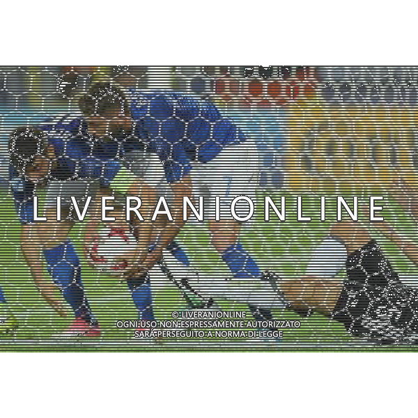 UEFA Campionato Europeo Under 21 Polonia 2017 Gruppo C Krakow (Polonia) - 24.06.2017 Italia-Germania Nella Foto: domenico berardi e Marco Benassi recuperano il pallone in porta dopo il gol di bernardeschi /Ph.Vitez-Ag. Aldo Liverani