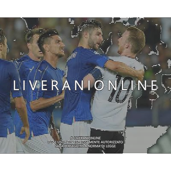 UEFA Campionato Europeo Under 21 Polonia 2017 Gruppo C Krakow (Polonia) - 24.06.2017 Italia-Germania Nella Foto: scontro fra i giocatori della germania e dellÕitalia dopo il gol di bernardeschi - roberto gagliardini e arnold /Ph.Vitez-Ag. Aldo Liverani