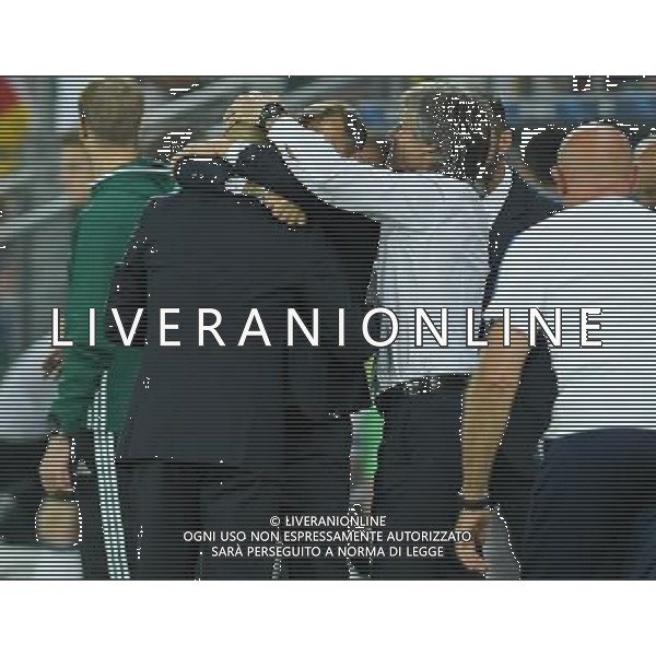 UEFA Campionato Europeo Under 21 Polonia 2017 Gruppo C Krakow (Polonia) - 24.06.2017 Italia-Germania Nella Foto: abbraccio esultanza di luigi di biagio con gabriele oriali che festeggiano a fine gara /Ph.Vitez-Ag. Aldo Liverani