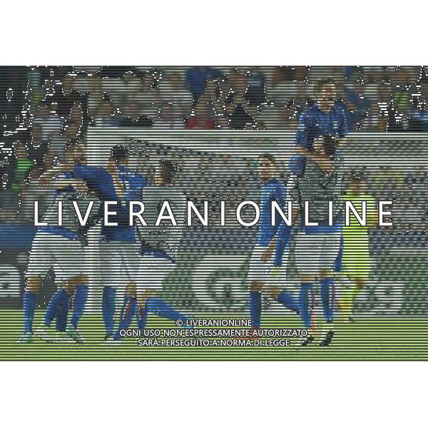 UEFA Campionato Europeo Under 21 Polonia 2017 Gruppo C Krakow (Polonia) - 24.06.2017 Italia-Germania Nella Foto:esultanza finale italia roberto gagliardini, daniele rugani Alessandro Celli e andrea petagna /Ph.Vitez-Ag. Aldo Liverani