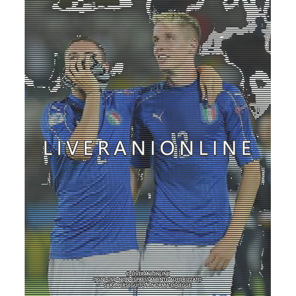 UEFA Campionato Europeo Under 21 Polonia 2017 Gruppo C Krakow (Polonia) - 24.06.2017 Italia-Germania Nella Foto: esultanza di davide calabria e andrea conti che festeggiano a fine gara /Ph.Vitez-Ag. Aldo Liverani