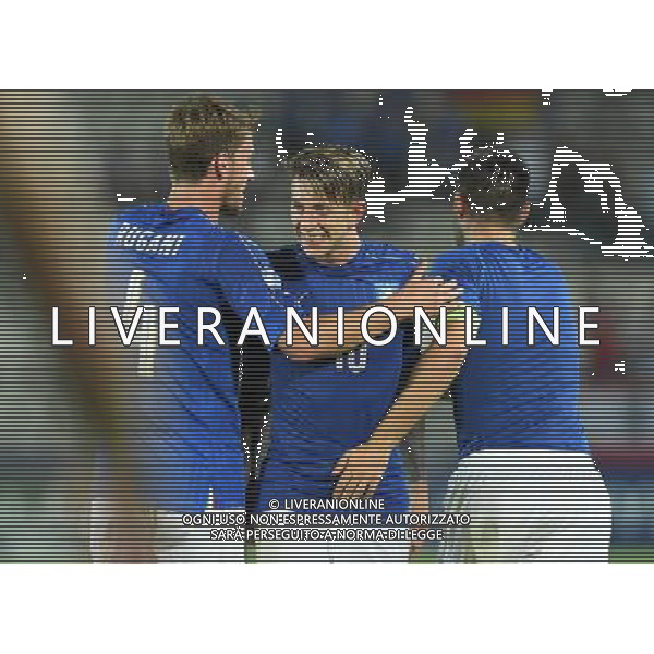 UEFA Campionato Europeo Under 21 Polonia 2017 Gruppo C Krakow (Polonia) - 24.06.2017 Italia-Germania Nella Foto: esultanza di federico bernardeschi e daniele rugani che festeggiano a fine gara /Ph.Vitez-Ag. Aldo Liverani