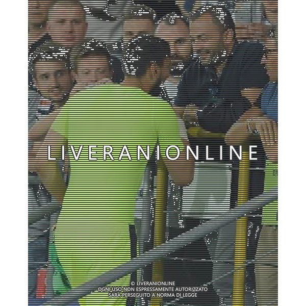 UEFA Campionato Europeo Under 21 Polonia 2017 Gruppo C Krakow (Polonia) - 24.06.2017 Italia-Germania Nella Foto: gianluigi donnarumma a fine partita abbraccia e saluta il cugino di raiola /Ph.Vitez-Ag. Aldo Liverani