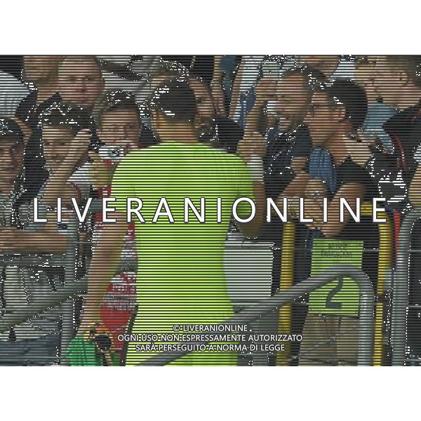 UEFA Campionato Europeo Under 21 Polonia 2017 Gruppo C Krakow (Polonia) - 24.06.2017 Italia-Germania Nella Foto: gianluigi donnarumma a fine partita abbraccia e saluta il cugino di raiola /Ph.Vitez-Ag. Aldo Liverani