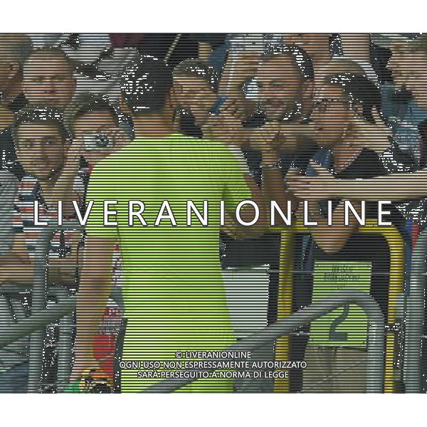 UEFA Campionato Europeo Under 21 Polonia 2017 Gruppo C Krakow (Polonia) - 24.06.2017 Italia-Germania Nella Foto: gianluigi donnarumma a fine partita abbraccia e saluta il cugino di raiola /Ph.Vitez-Ag. Aldo Liverani