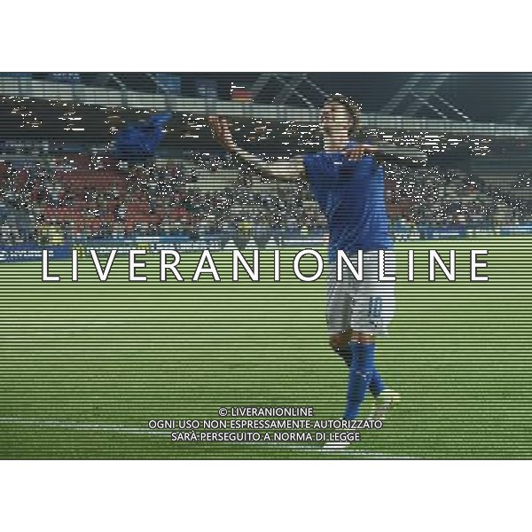 UEFA Campionato Europeo Under 21 Polonia 2017 Gruppo C Krakow (Polonia) - 24.06.2017 Italia-Germania Nella Foto: esultanza di federico bernardeschi che festeggia a fine gara e lancia la maglia ai tifosi /Ph.Vitez-Ag. Aldo Liverani