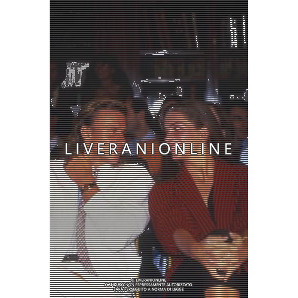 RETROSPETTIVA BJORN BORG TENNIS 1987 NELLA FOTO BJORN BORG CON LA COMPAGNA JANNIKE BJORLING AG ALDO LIVERANI SAS