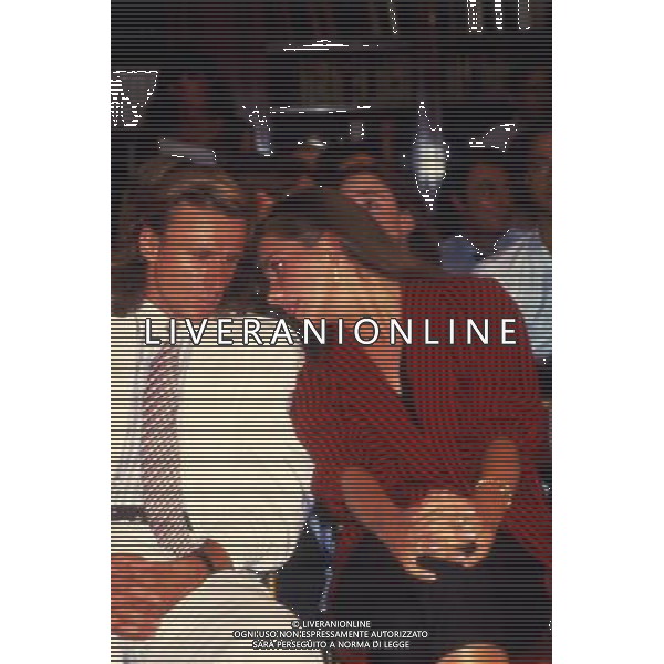 RETROSPETTIVA BJORN BORG TENNIS 1987 NELLA FOTO BJORN BORG CON LA COMPAGNA JANNIKE BJORLING AG ALDO LIVERANI SAS