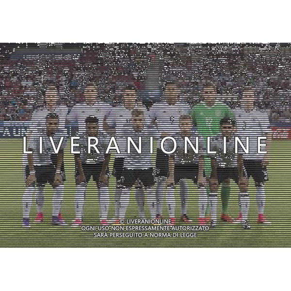 UEFA Campionato Europeo Under 21 Polonia 2017 Gruppo C Krakow (Polonia) - 24.06.2017 Italia-Germania Nella Foto:Germania Squadra Formazione Pollersbeck,Toljan,Gerhardt,Stark,Meyer,Dahoud,Selke,Arnold,Gnabry,Kempf,Weiser /Ph.Vitez-Ag. Aldo Liverani