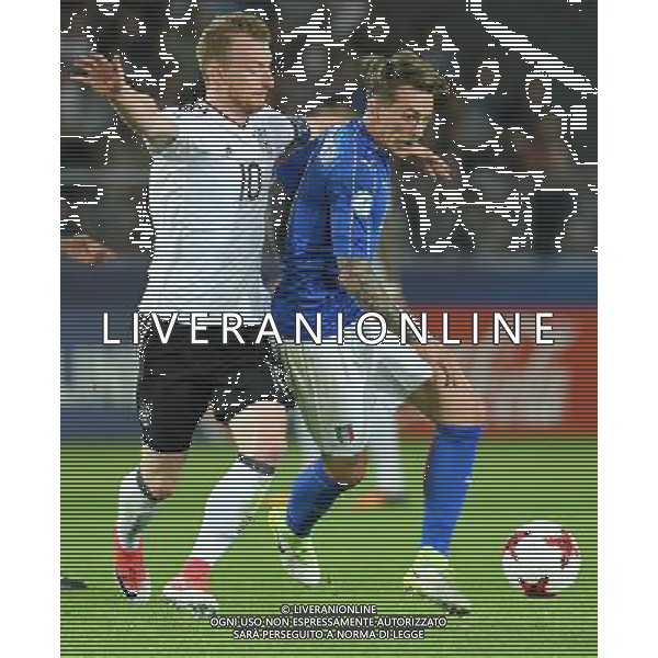 UEFA Campionato Europeo Under 21 Polonia 2017 Gruppo C Krakow (Polonia) - 24.06.2017 Italia-Germania Nella Foto:Federico Bernardeschi - Maximilian Arnold /Ph.Vitez-Ag. Aldo Liverani