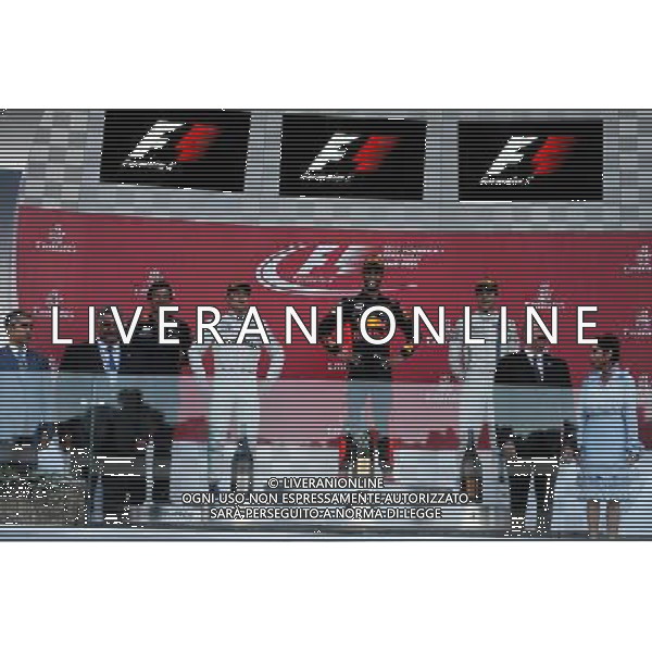 The podium (L to R): Valtteri Bottas (FIN) Mercedes AMG F1, second; Daniel Ricciardo (AUS) Red Bull Racing, race winner; Lance Stroll (CDN) Williams, third. 25.06.2017. Formula 1 World Championship, Rd 8, Azerbaijan Grand Prix, Baku Street Circuit, Azerbaijan, Race Day. / AGENZIA ALDO LIVERANI SAS ITALY ONLY - EDITORIAL USE ONLY - Gp F1 Baku Street Circuit, Azerbaijan, Gara 25.06.2017. 