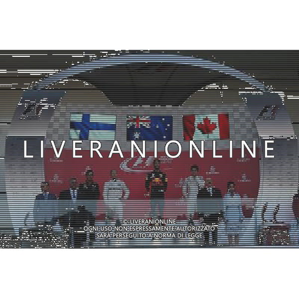 The podium (L to R): Valtteri Bottas (FIN) Mercedes AMG F1, second; Daniel Ricciardo (AUS) Red Bull Racing, race winner; Lance Stroll (CDN) Williams, third. 25.06.2017. Formula 1 World Championship, Rd 8, Azerbaijan Grand Prix, Baku Street Circuit, Azerbaijan, Race Day. / AGENZIA ALDO LIVERANI SAS ITALY ONLY - EDITORIAL USE ONLY - Gp F1 Baku Street Circuit, Azerbaijan, Gara 25.06.2017. 