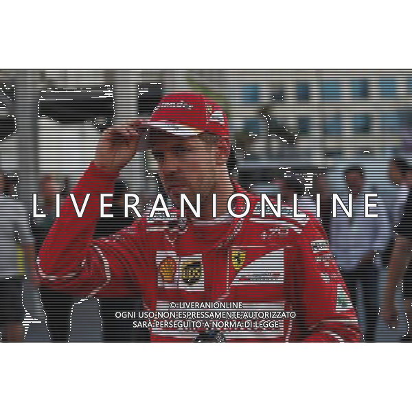 Sebastian Vettel (GER) Ferrari. 25.06.2017. Formula 1 World Championship, Rd 8, Azerbaijan Grand Prix, Baku Street Circuit, Azerbaijan, Race Day. AG ALDO LIVERANI SAS ONLY ITALY