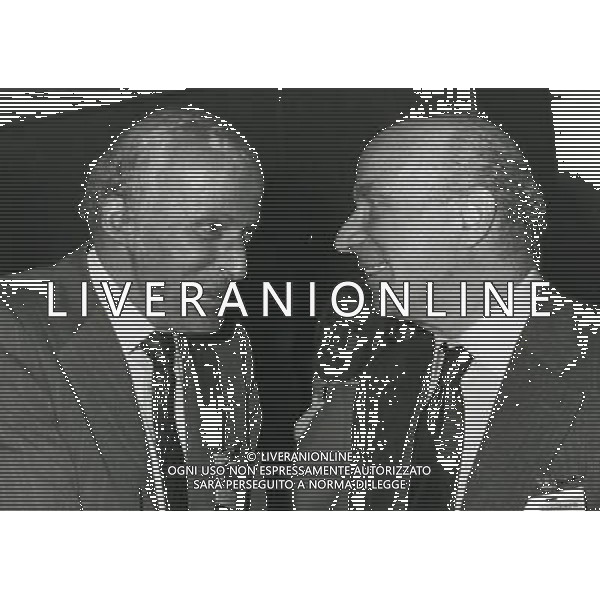 RETROSPETTIVA LEOPOLDO PIRELLI INDUSTRIALE NELLA FOTO LEOPOLDO PIRELLI CON GUIDO CARLI AG ALDO LIVERANI SAS