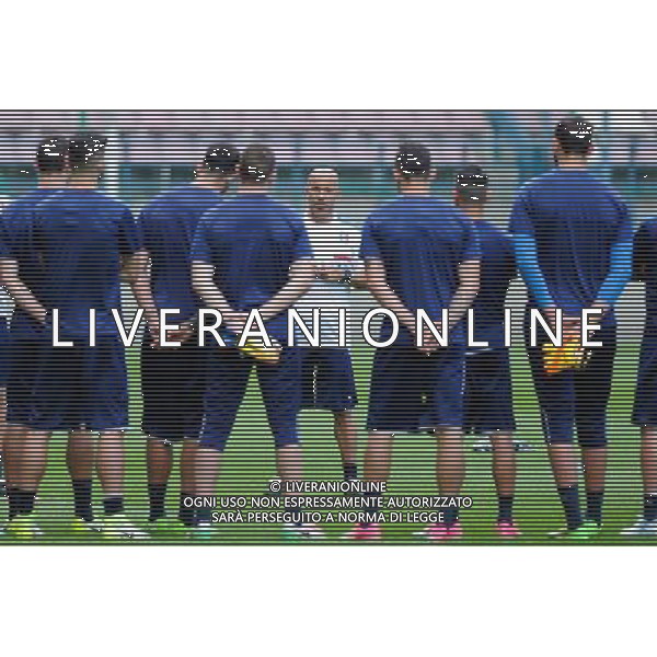 26.06.2017 KRAKOW PILKA NOZNA ( FOOTBALL ) MISTRZOSTWA EUROPY UEFA DO LAT 21 POLSKA 2017 ( UEFA EURO UNDER 21 POLAND ) OFICJALNA KONFERENCJA PRASOWA I TRENING REPREZENTACJI WLOCH U21 PRZED MECZEM Z HISZPANIA U21 ( ITALY PRESS CONFERENCE AND TEAM PRACTISE BEFORE GAME WITH SPAIN ) NZ TRENER ( HEAD COACH ) LUIGI DI BIAGIO FOTO MICHAL STANCZYK / CYFRASPORT / NEWSPIX.PL --- Newspix.pl / AGENZIA ALDO LIVERANI SAS - ITALY ONLY EDITORIAL USE ONLY - Allenamento della Nazionale Italiana UEFA Campionato Europeo Under 21 Polonia 2017 Cracovia 26.06.2017