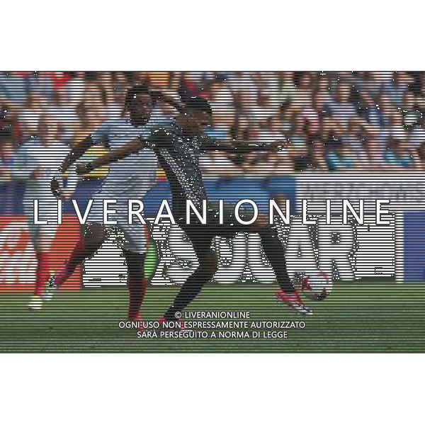 27.06.2017, Tychy, UEFA Under 21 Championship Poland 2017 , England - Germany , UEFA Euro U-21 Anglia - Niemcy International football , N Z Davie Selke (GER), Nathaniel Chalobah (ENG) , FOT. Adam Jastrzebowski / newspix.pl --- Newspix.pl AG ALDO LIVERANI SAS ONLY ITALY *** Local Caption *** www.newspix.pl mail us: info@newspix.pl call us: 0048 022 23 22 222 --- Polish Picture Agency by Ringier Axel Springer Poland