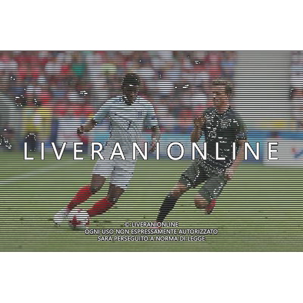 TYCHY 27.06.2017 SPORT PILKA NOZNA MISTRZOSTWA EUROPY U-21 POLFINAL ANGLIA - NIEMCY NZ. DEMARAI GRAY (ENG) YANNICK GERHARDT (GER) FOT. MICHAL CHWIEDUK / FOKUSMEDIA / NEWSPIX.PL TYCHY 27.06.2017 SPORT FOOTBALL 2017 UEFA EUROPEAN U21 CHAMPIONSHIP ENGLAND - GERMANY FOT. MICHAL CHWIEDUK / FOKUSMEDIA / NEWSPIX.PL --- Newspix.pl AG ALDO LIVERANI SAS ONLY ITALY *** Local Caption *** www.newspix.pl mail us: info@newspix.pl call us: 0048 022 23 22 222 --- Polish Picture Agency by Ringier Axel Springer Poland