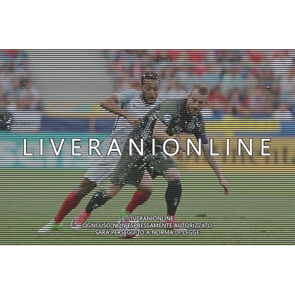 TYCHY 27.06.2017 SPORT PILKA NOZNA MISTRZOSTWA EUROPY U-21 POLFINAL ANGLIA - NIEMCY NZ. DEMARAI GRAY (ENG) MAXIMILIAN ARNOLD (GER) FOT. MICHAL CHWIEDUK / FOKUSMEDIA / NEWSPIX.PL TYCHY 27.06.2017 SPORT FOOTBALL 2017 UEFA EUROPEAN U21 CHAMPIONSHIP ENGLAND - GERMANY FOT. MICHAL CHWIEDUK / FOKUSMEDIA / NEWSPIX.PL --- Newspix.pl AG ALDO LIVERANI SAS ONLY ITALY *** Local Caption *** www.newspix.pl mail us: info@newspix.pl call us: 0048 022 23 22 222 --- Polish Picture Agency by Ringier Axel Springer Poland