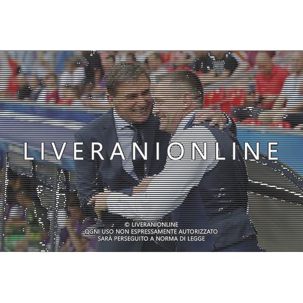 TYCHY 27.06.2017 SPORT PILKA NOZNA MISTRZOSTWA EUROPY U-21 POLFINAL ANGLIA - NIEMCY NZ. STEFAN KUNTZ TRENER HEAD COACH (GER) ADRIAN BOOTHROYD TRENER HEAD COACH (ENG) FOT. MICHAL CHWIEDUK / FOKUSMEDIA / NEWSPIX.PL TYCHY 27.06.2017 SPORT FOOTBALL 2017 UEFA EUROPEAN U21 CHAMPIONSHIP ENGLAND - GERMANY FOT. MICHAL CHWIEDUK / FOKUSMEDIA / NEWSPIX.PL --- Newspix.pl AG ALDO LIVERANI SAS ONLY ITALY *** Local Caption *** www.newspix.pl mail us: info@newspix.pl call us: 0048 022 23 22 222 --- Polish Picture Agency by Ringier Axel Springer Poland